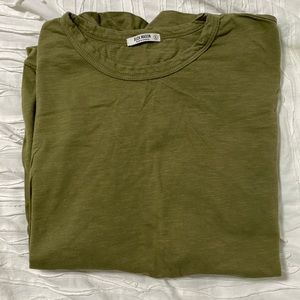 Buck Mason Slub Curved Hem Tee-Fatigue-XL